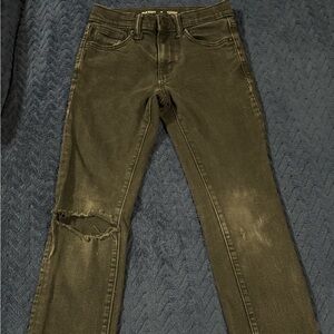 Old Navy Kids Size 10 Straight Leg Black Distressed Jeans
